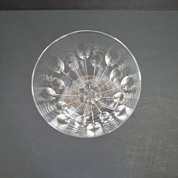 Val St Lambert Nestor Hamlet Wine Glass 5.75" Cut Crystal Belgium Vintage 1950s - Picture 5 of 12